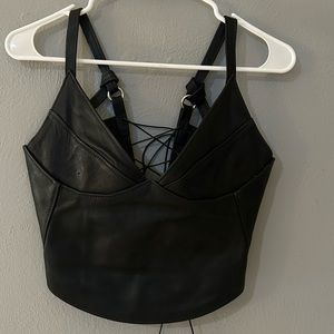 Vintage black corset top